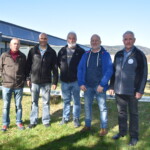 Sie dominierten die beiden Eröffnungsschiessen (v.l.n.r.): Robert Weilenmann (Sieger 25 m), Pascal Lehmann (2. 50 m und 3. 25 m), Josef Renner (2. 25 m), Hans Hälg (Sieger 50 m) und Hans Ruckstuhl (3. 50 m).