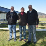 Podest 25m (v.l.n.r.): Josef Renner (2. 25m), Robert Weilenmann (Sieger 25m) und Pascal Lehmann (2. 50m und 3. 25m),