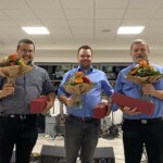 Sportwaffen 300 m (v.l.n.r.): Miguel Carpio (3.), Stephan Hildebrand (1.) und Karl Muheim (2.)