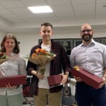 Luftgewehr (v.l.n.r.): Lea Rügge (3.), Oliver Wettstein und Martin Gyger (punktgleiche Sieger)