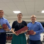 Luftpistole (v.l.n.r.): Hubert Wirth (2.), Esther Haas (1.) und Bruno Högger (3.)